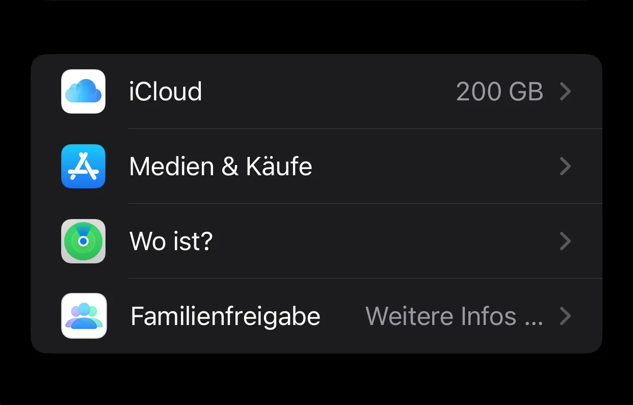 Richten Sie Ihren iCloud-Account ein